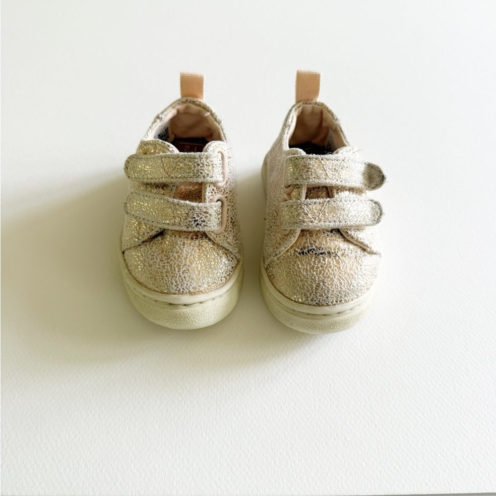 Toms Toddler Rose Gold Crackle Foil Lenny Sneaker - Picture 8 of 13